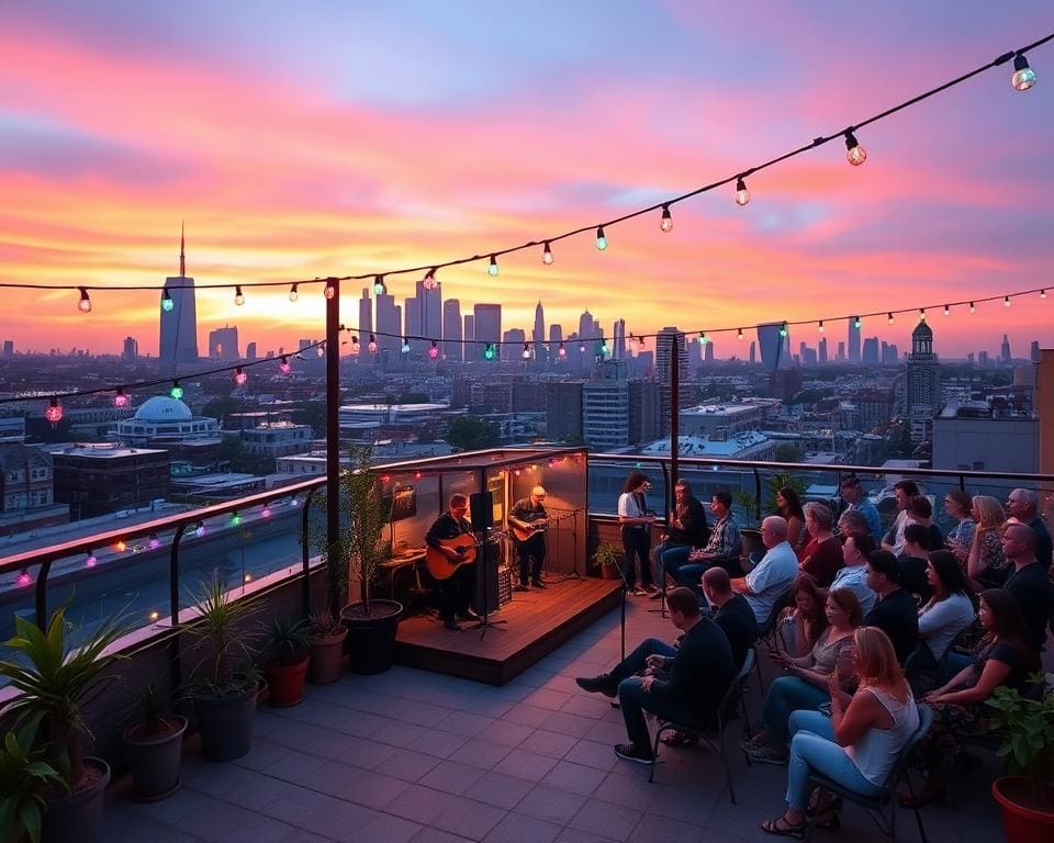 Die schönsten Rooftop-Spots für Livemusik-Abende