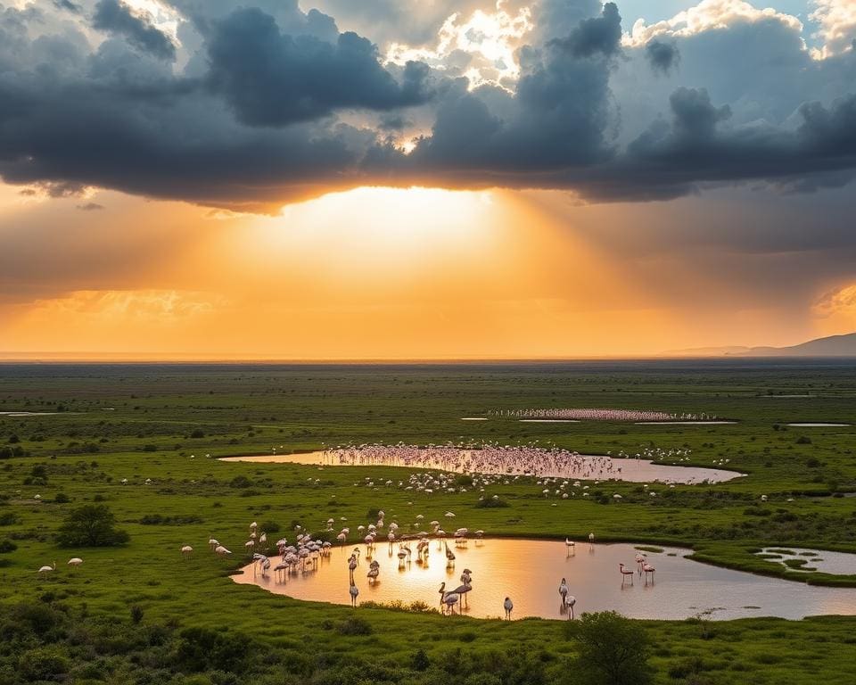 Etosha: Das Wunder der Regenzeit und Flamingos