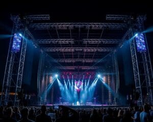 Bühnenbau & Lichttechnik für Open-Air-Konzerte