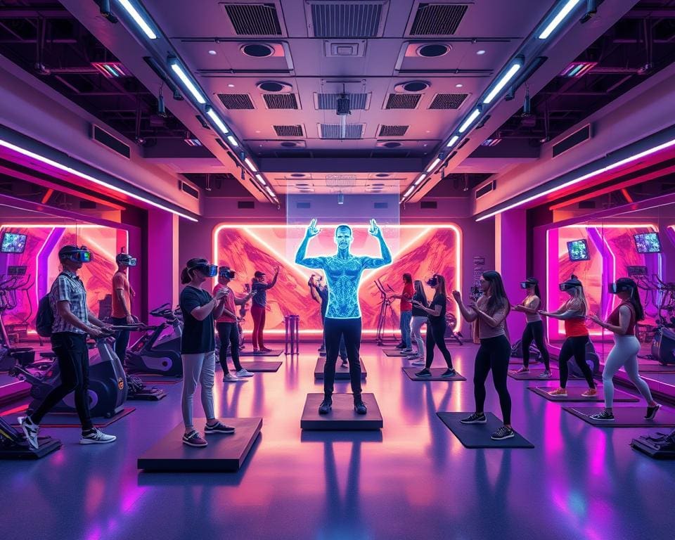 virtuelle Realität im Fitnessstudio