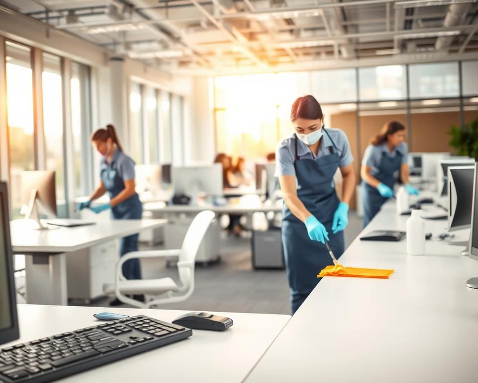 Büroreinigung für Hygiene im Büro