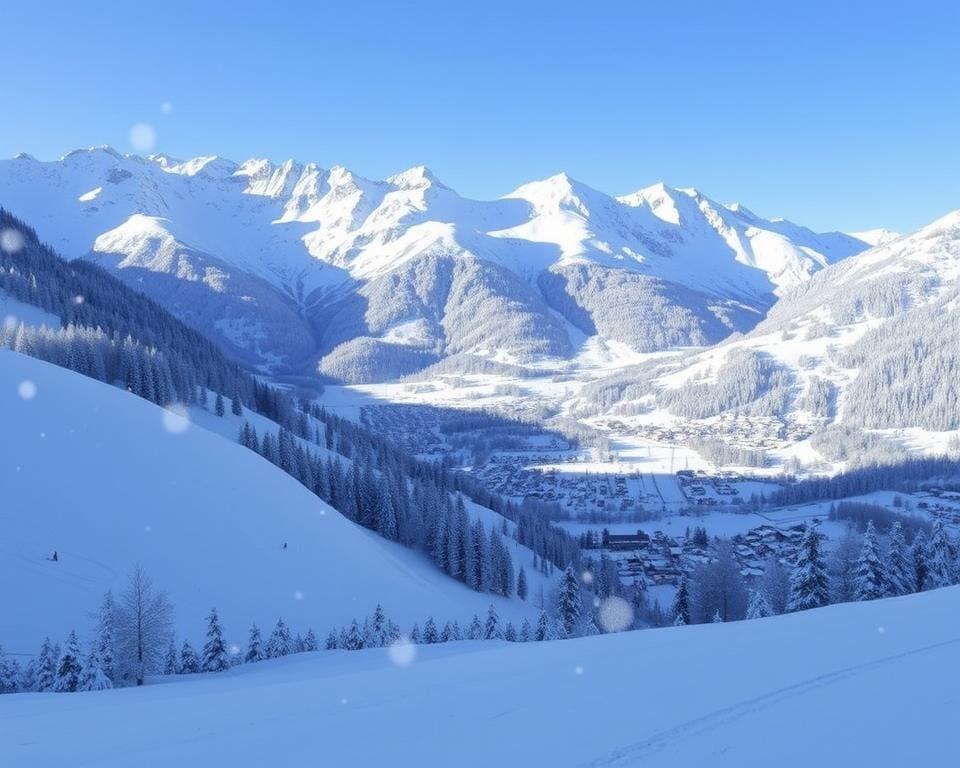 Schnee Wetterbedingungen Wintersport Saalbach