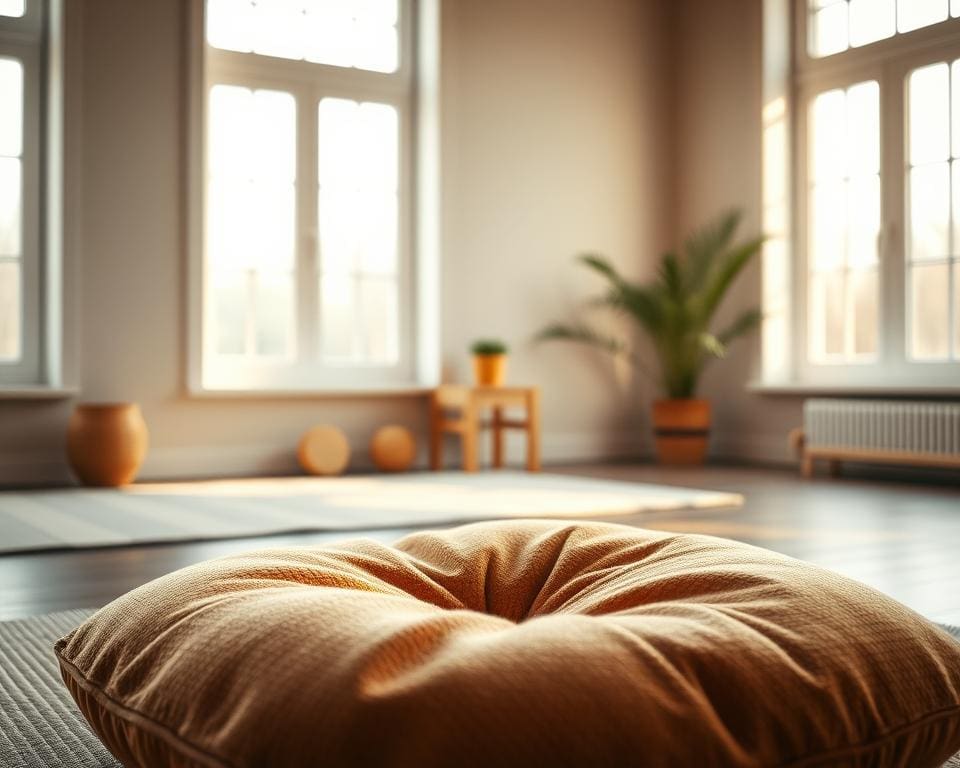 Atmosphäre für Meditation schaffen