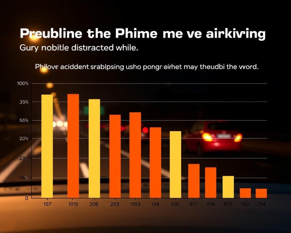 Statistiken zu Unfällen und Ablenkungen durch Handynutzung im Auto