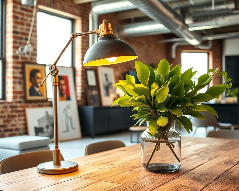Vintage Industrie Accessoires mit modernen Design-Elementen