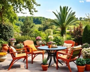 Was sind schöne Farben für Gartenmöbel?