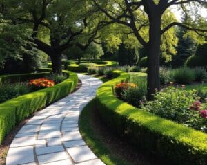 Was sind stilvolle Ideen für Gartenwege?
