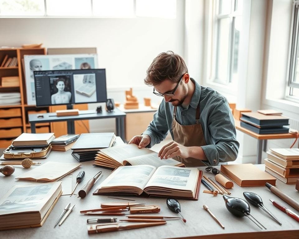 Wie arbeitet ein Buchbinder im digitalen Zeitalter?