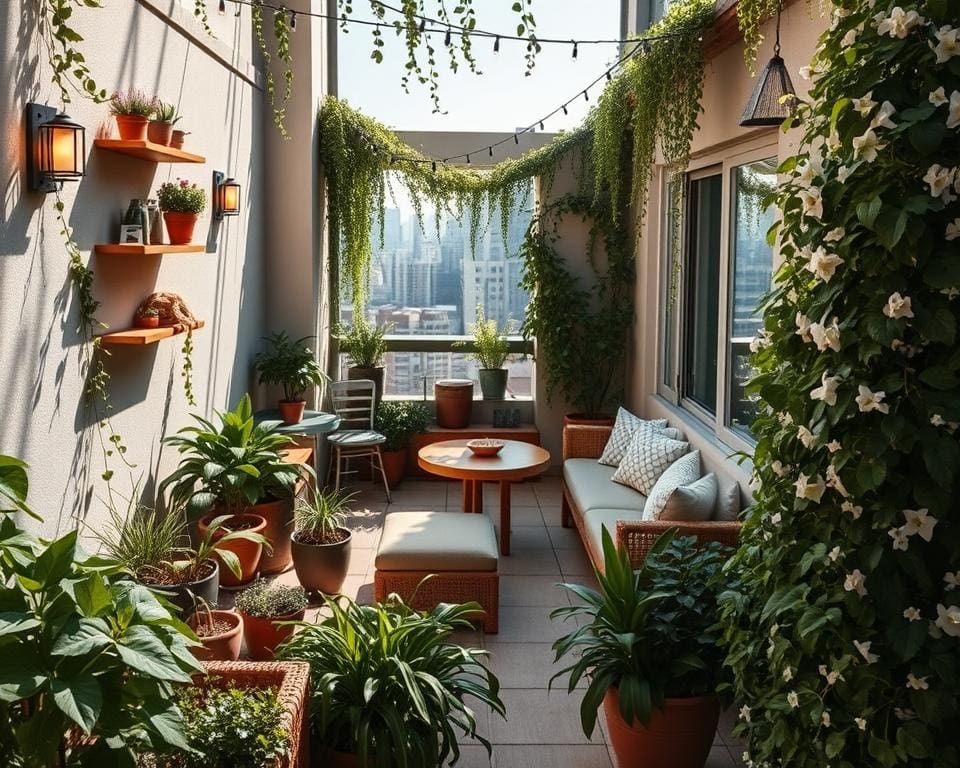 Wie gestaltest du eine Terrasse mit wenig Platz?