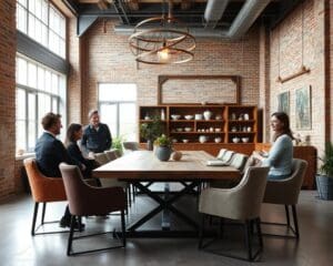Wie richtest du ein Esszimmer im Industrie-Stil ein?