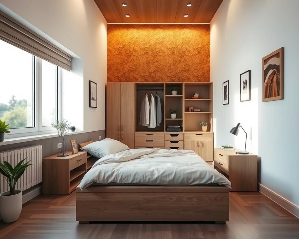 platzsparende Lösungen Schlafzimmer