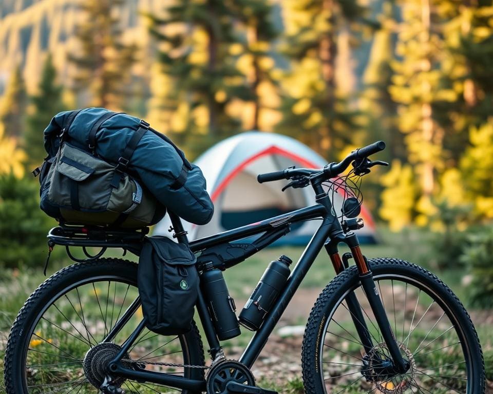 Ausrüstung für das Wildzelten mit dem Fahrrad