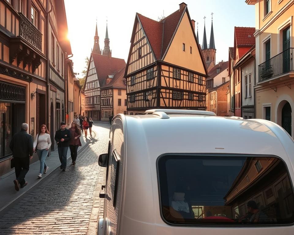 Navigieren mit dem Caravan in Altstädten