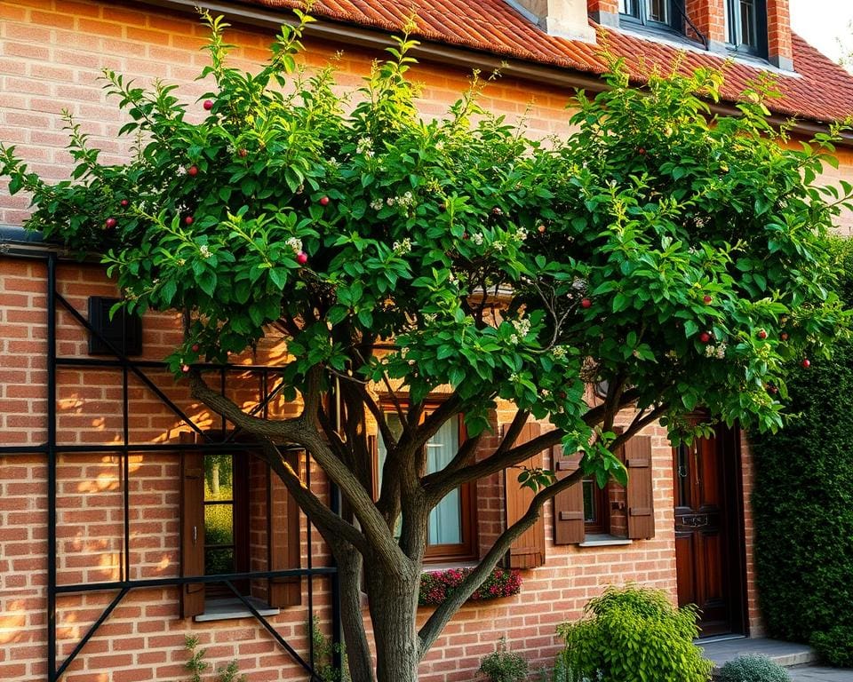 Spalierbaum am Haus