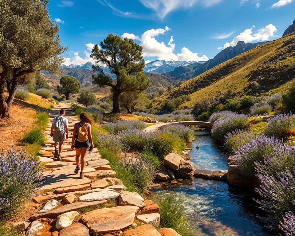 Wanderwege in Spanien mit Wasserstellen
