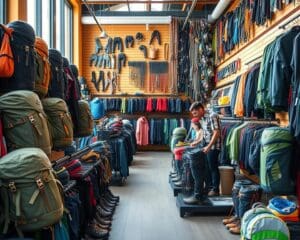 Was bietet ein Geschäft für Outdoorbedarf?