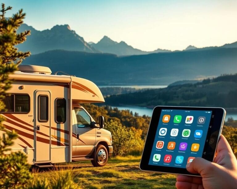 Welche Apps helfen beim Reisen mit dem Wohnwagen?