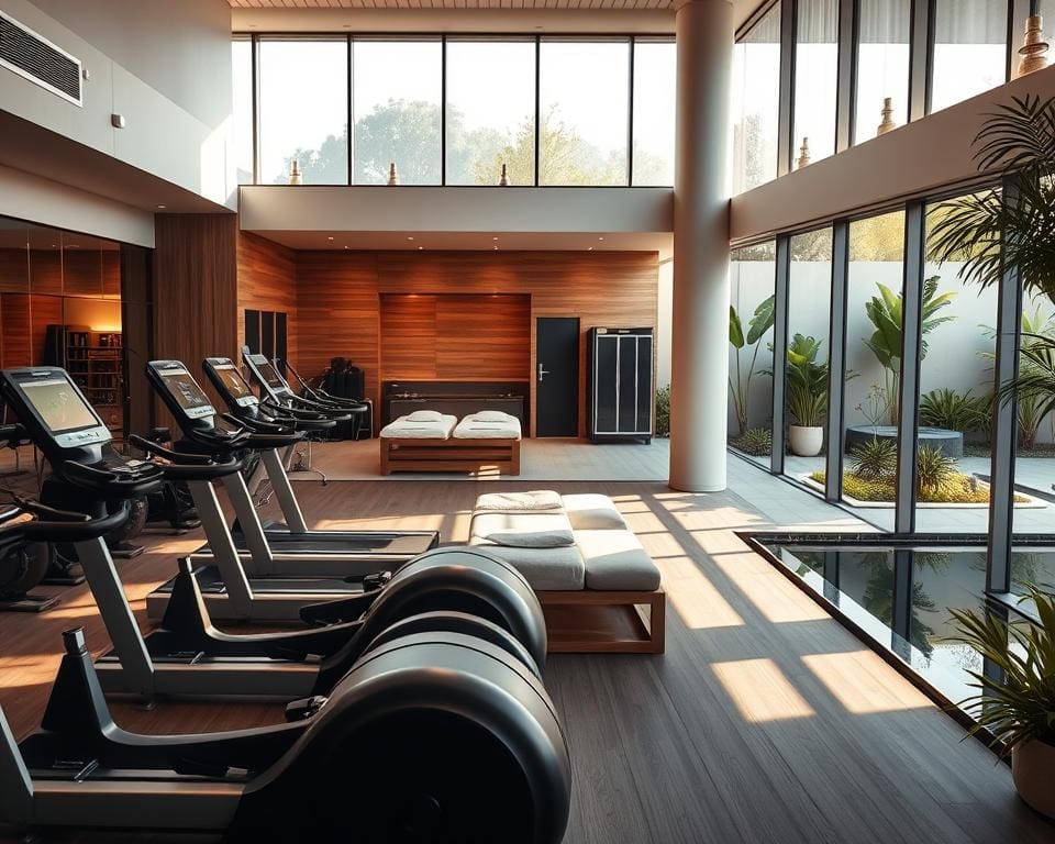 Fitnessstudio und Wellnesszentren