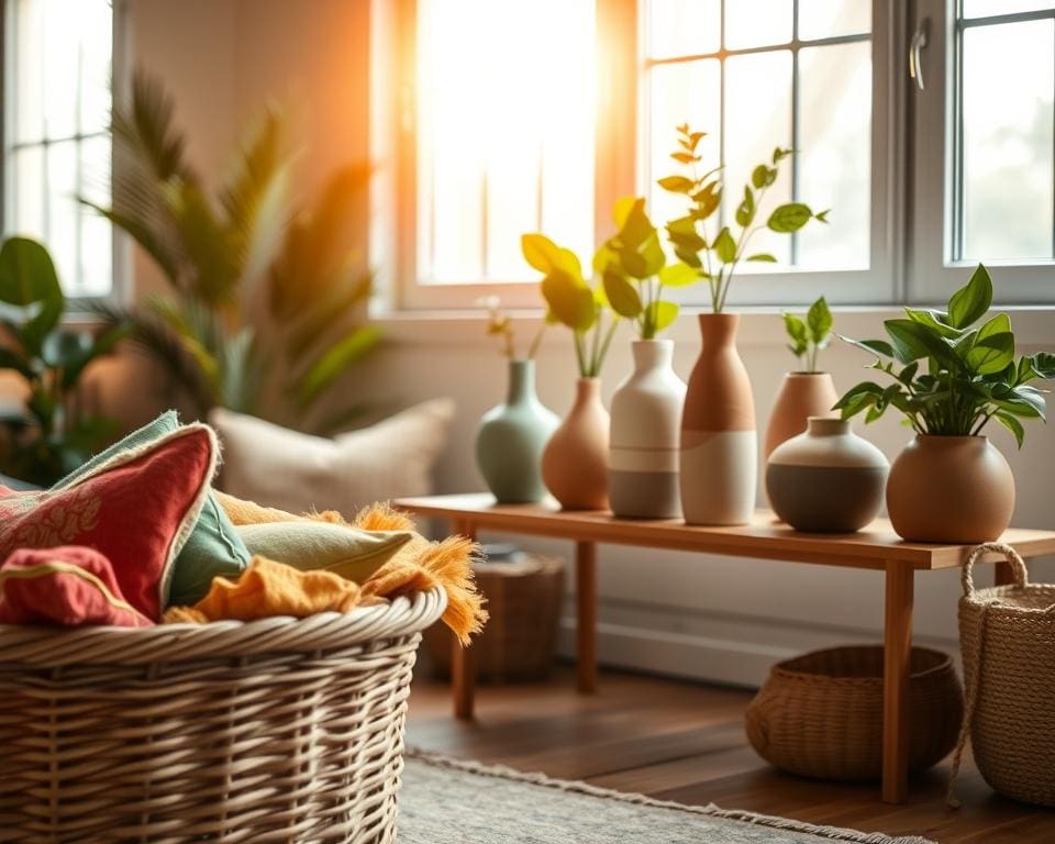 Nachhaltige Materialien für Wohnaccessoires