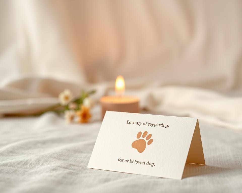 Tipps zur Gestaltung der Hund Kondolenzkarte