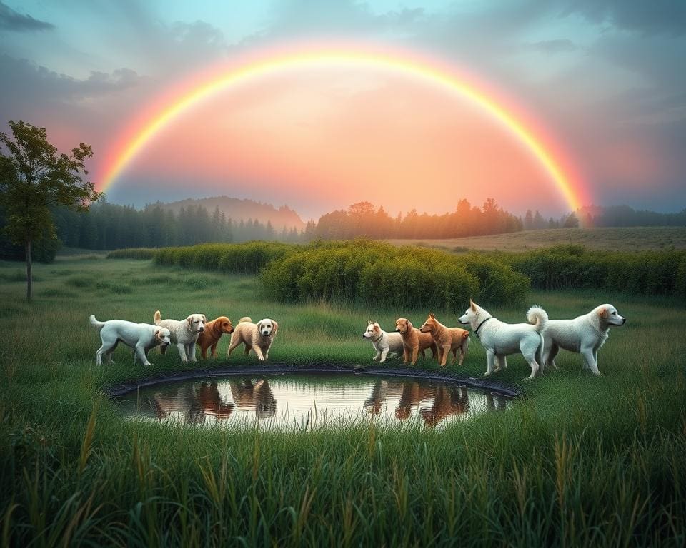 Was bedeutet die Hunde Regenbogenbrücke?