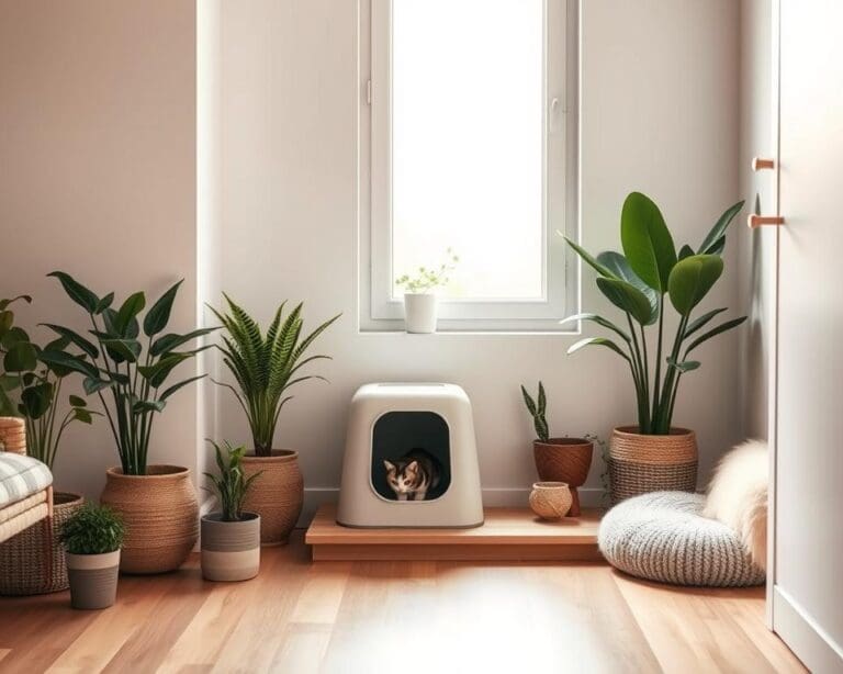 Wie platzierst du eine Katzentoilette richtig in der Wohnung?