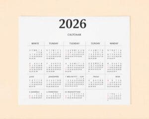 Wo finde ich einen Kalender 2026 mit Feiertagen?