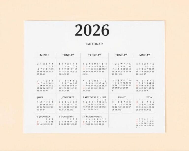 Wo finde ich einen Kalender 2026 mit Feiertagen?