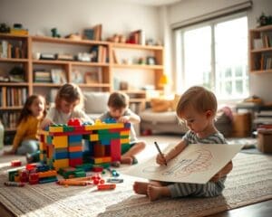 Wie gestalten Kinder kreative Spielzeit zuhause?
