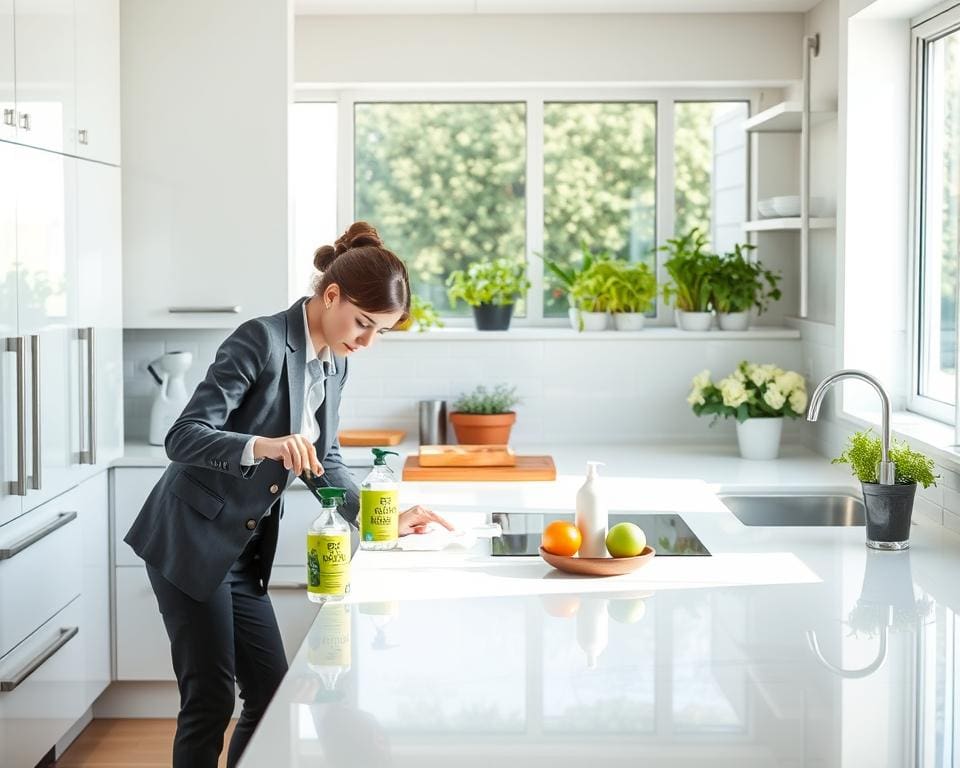 Wie hältst du deine Küche hygienisch sauber?