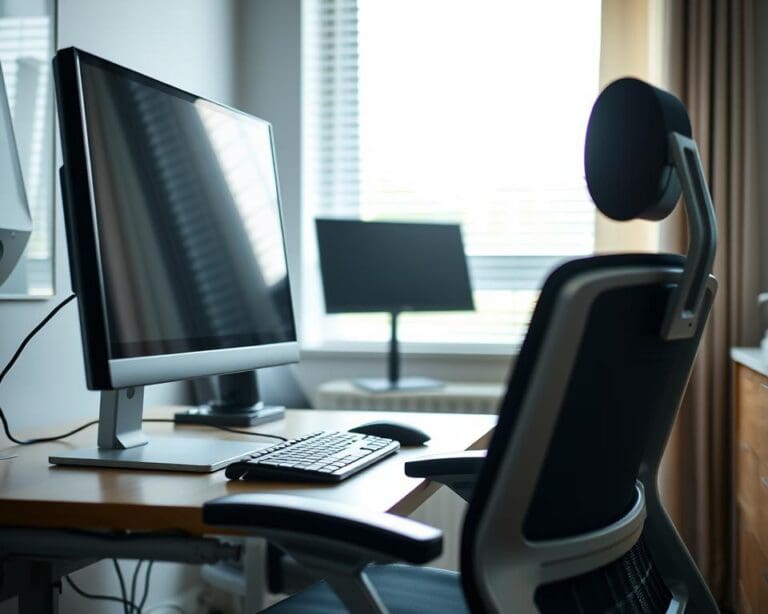 Wie richten Angestellte ihren Bildschirm korrekt aus?