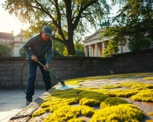 Algen- und Moosentfernung Stein in Berlin