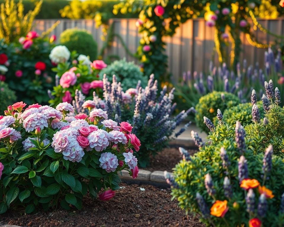 Blühende Sträucher für strukturierte Beete