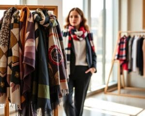 Wie setzt man Schals modisch ein?