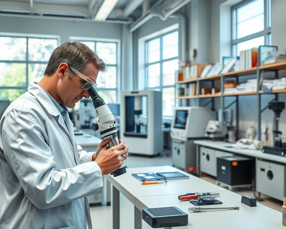 Was macht ein Materialprüfer im Labor?