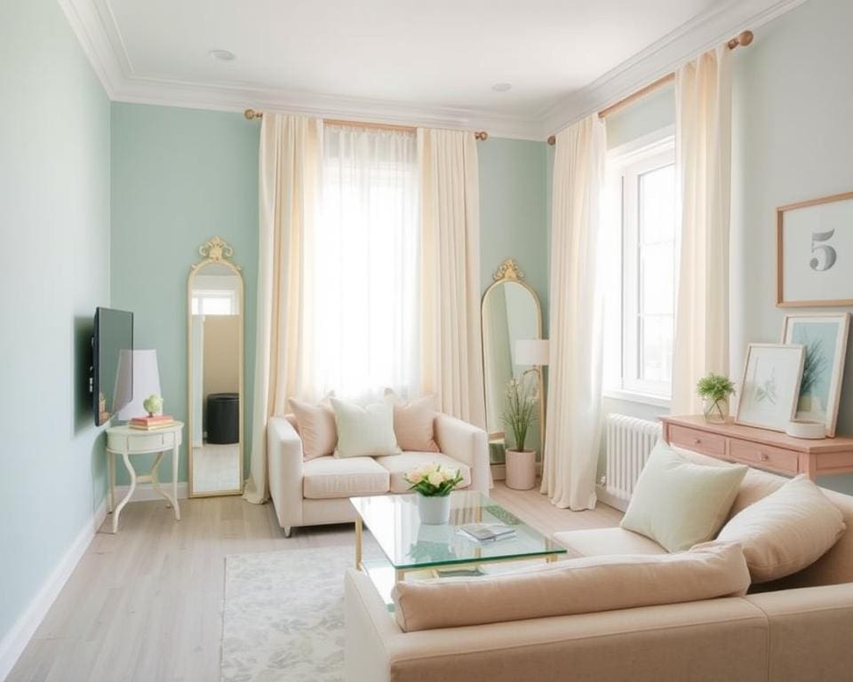 Welche Farben vergrößern kleine Räume optisch?