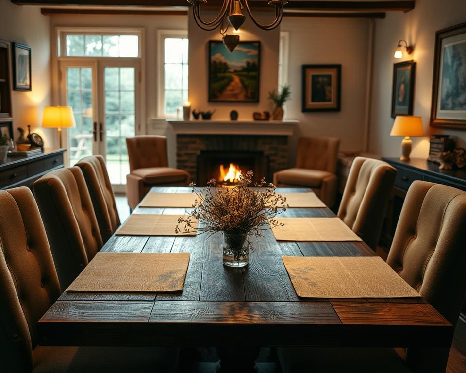 Wie richtet man ein gemütliches Esszimmer ein?