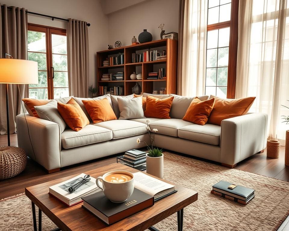 Wie richtet man ein Wohnzimmer gemütlich ein?
