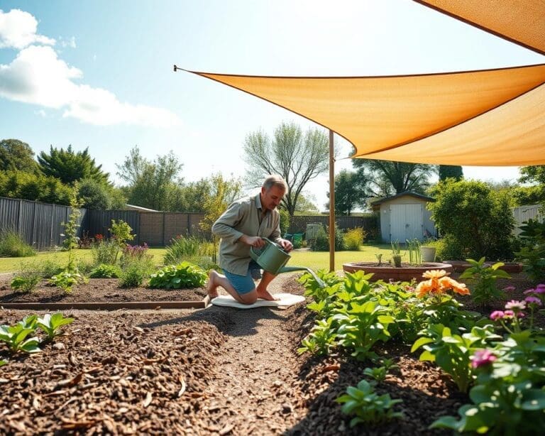 Garten Hitze schützen