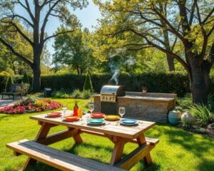 Grillplatz im Garten
