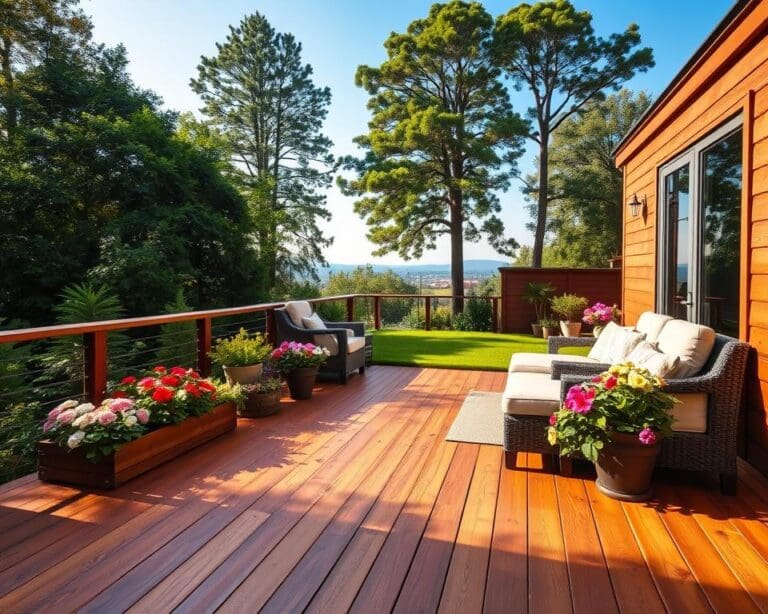 Holzdeck Garten