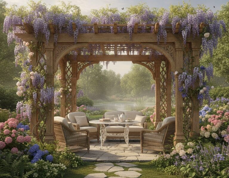 Pergola im Garten