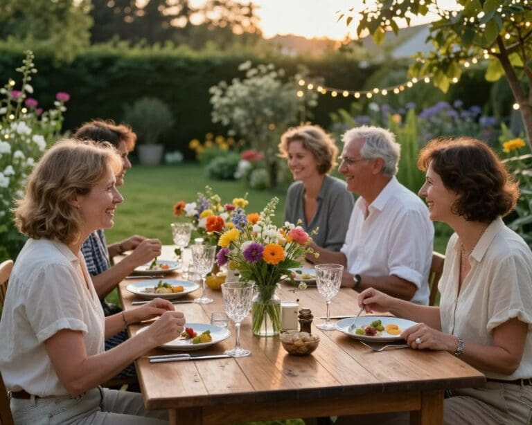 Dinner im Garten