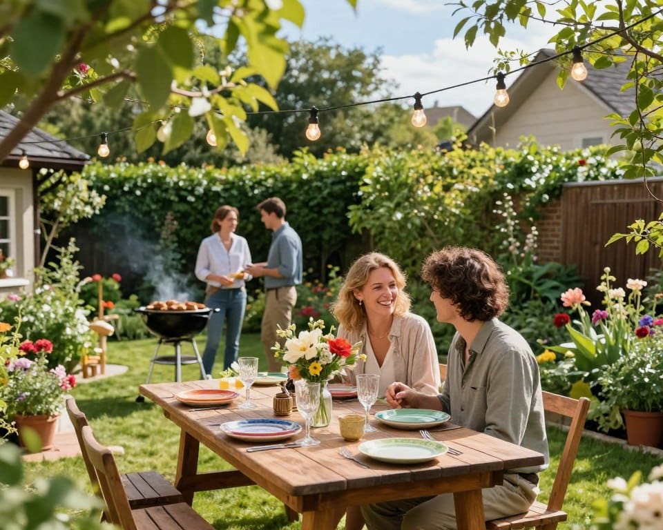kleine Gartenparty