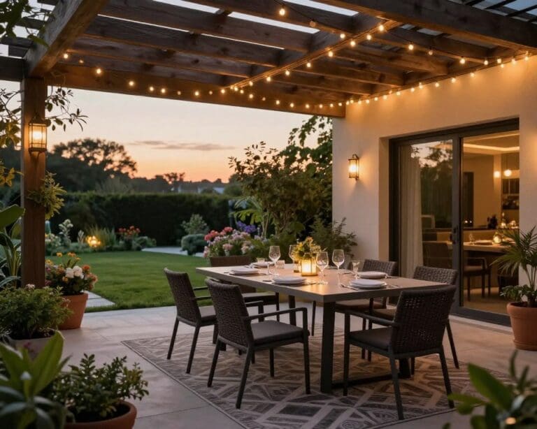 überdachte Terrasse